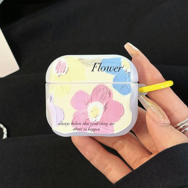 Case Pro Skin AirPods Print Earphone / Floral