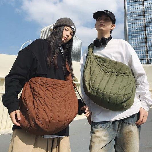 Quilted Crossbody Plain Bag