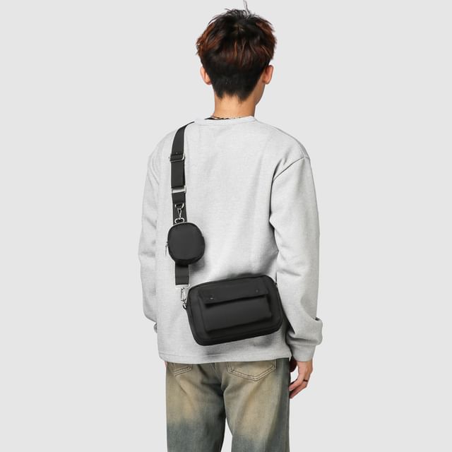 Crossbody Plain Zip Bag