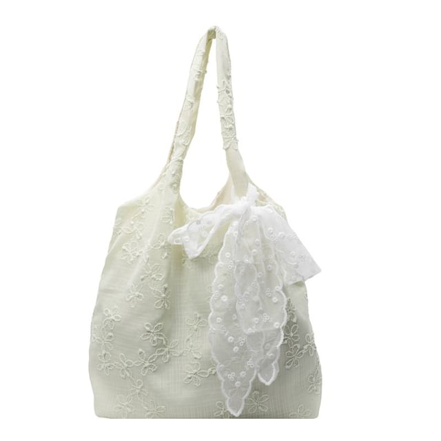 Embroidered Tote Floral Bag