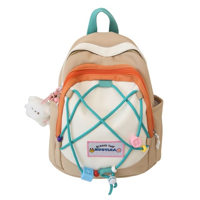 Canvas Block Backpack Color
