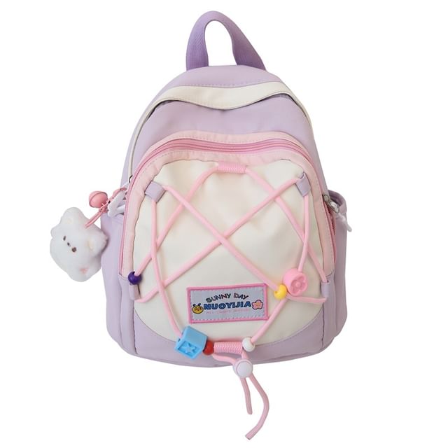 Canvas Block Backpack Color