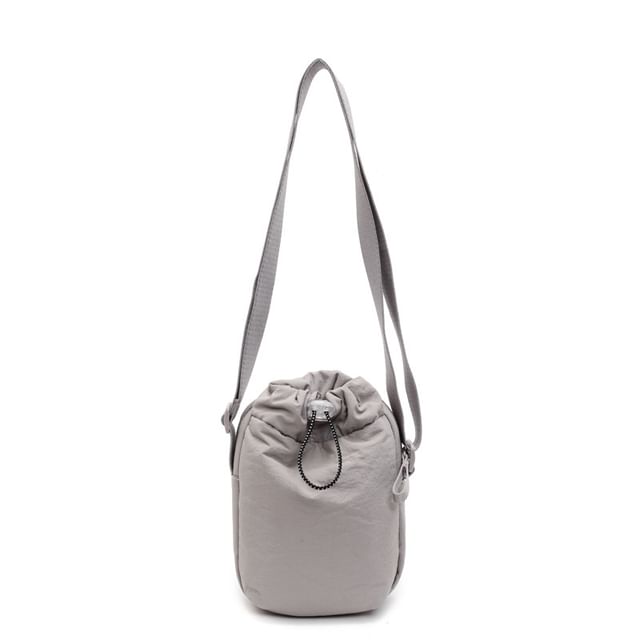 Drawstring Plain Bag Crossbody