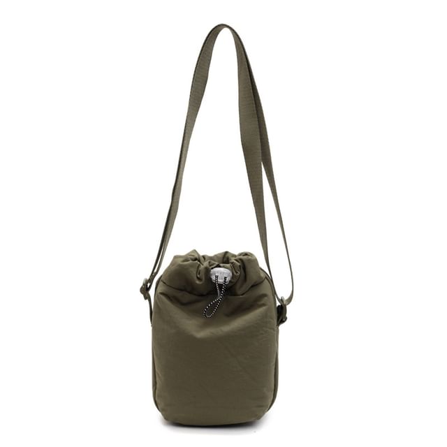Drawstring Plain Bag Crossbody