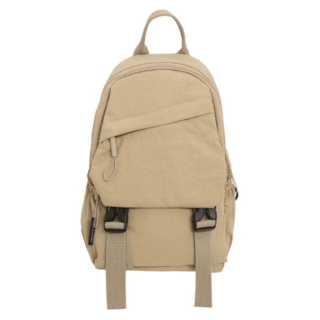 Plain Zip Backpack