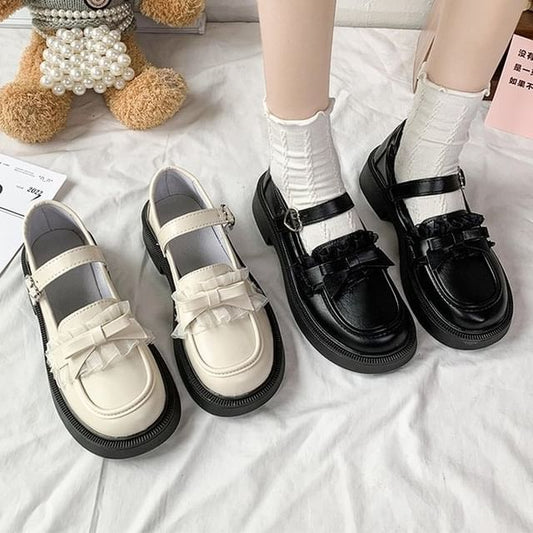 Platform Mary Jane Bow Shoes