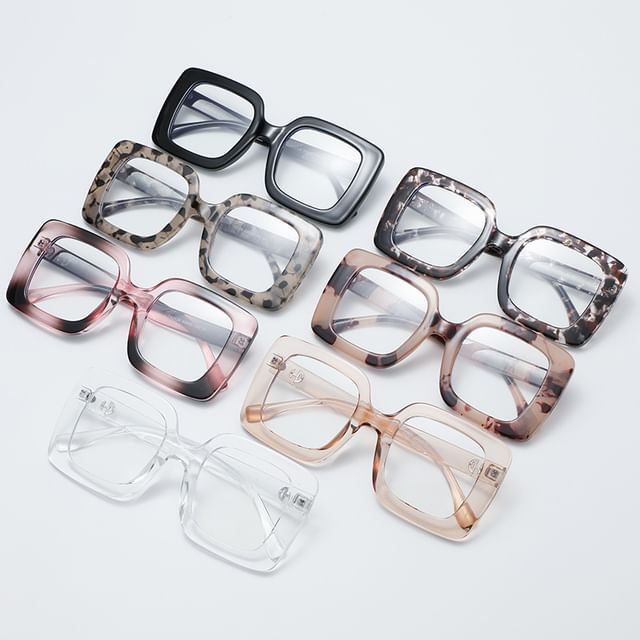 Square Frame Thick Sunglasses