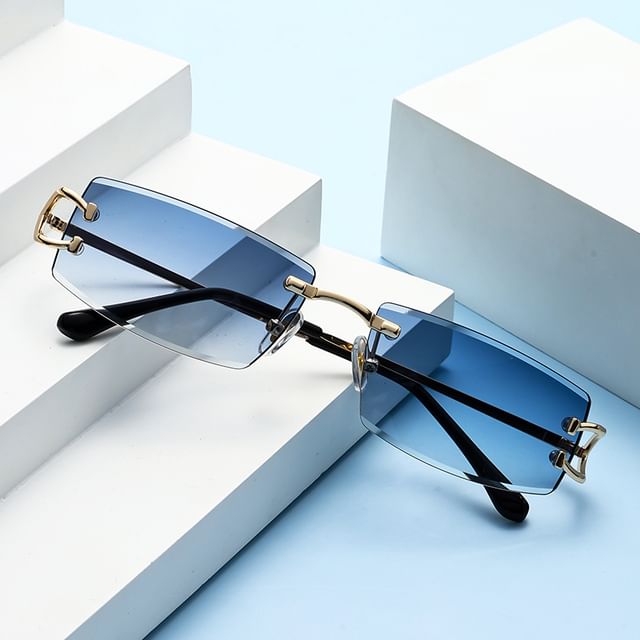 Square Frameless Sunglasses