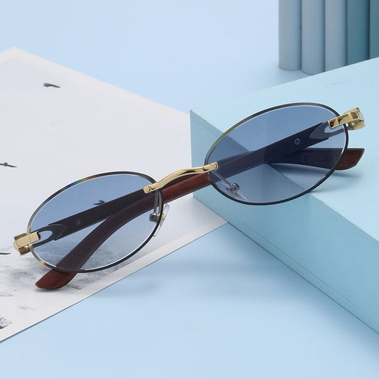 Oval Thin Frame Sunglasses