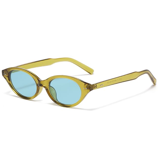 Oval Translucent Sunglasses