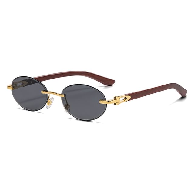 Oval Thin Frame Sunglasses