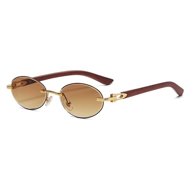 Oval Thin Frame Sunglasses