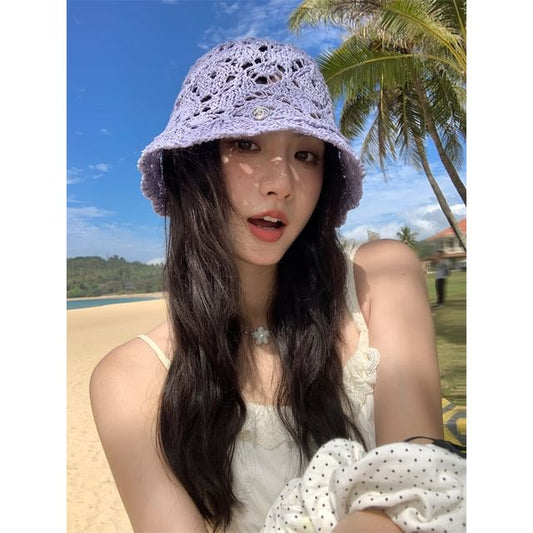 Bucket Straw Hat Crochet
