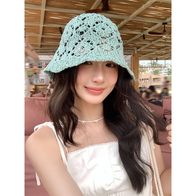 Bucket Straw Hat Crochet