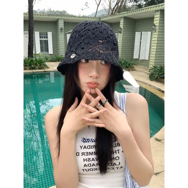 Bucket Straw Hat Crochet