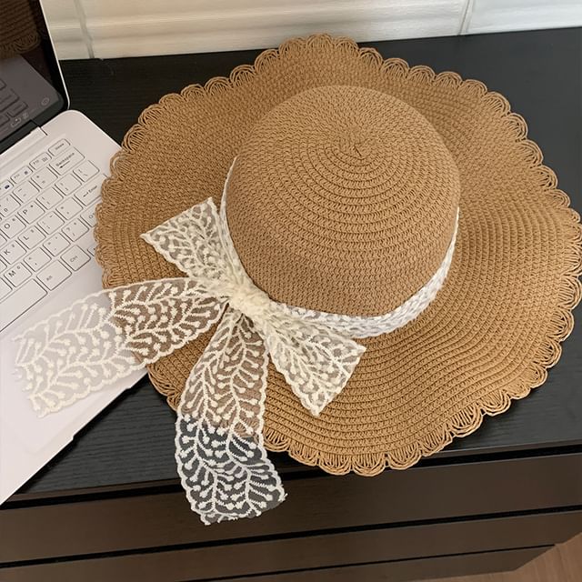 Sun Straw Hat Lace