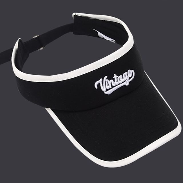 Sun Lettering Piped Visor Embroidered