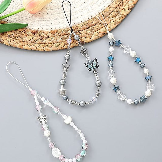Butterfly Strap Bow / Bead Phone Star