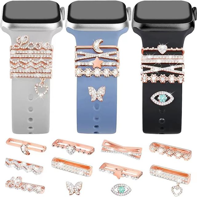 Watch for Designs) (Various Rhinestone Apple Band Charm