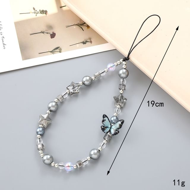 Butterfly Strap Bow / Bead Phone Star