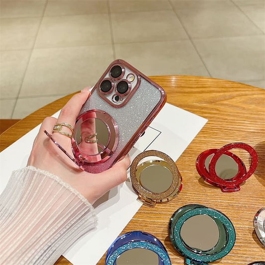 with Mirror Magnetic Phone Stand Glitter