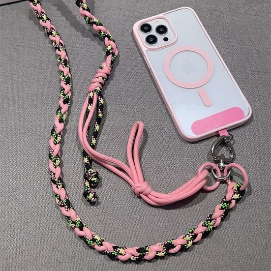 Braided with Lanyard Strap Phone Pad