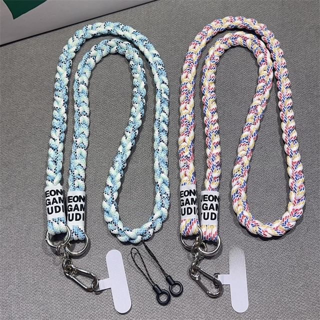 with Braided Strap Lanyard Pad and Phone