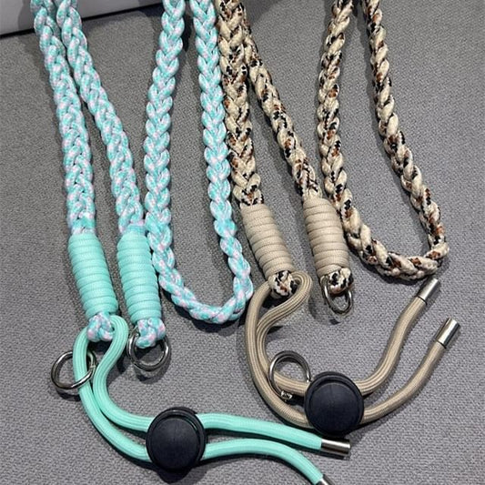 Braided Strap Phone Pad with Lanyard and