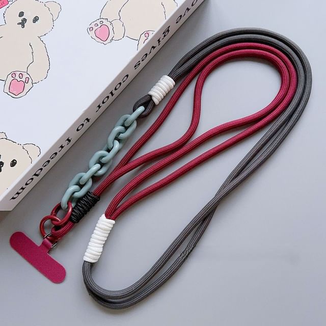 Phone Lanyard with Pad Two-Tone
