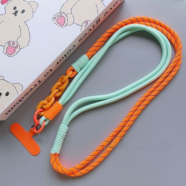 Phone Lanyard with Pad Two-Tone