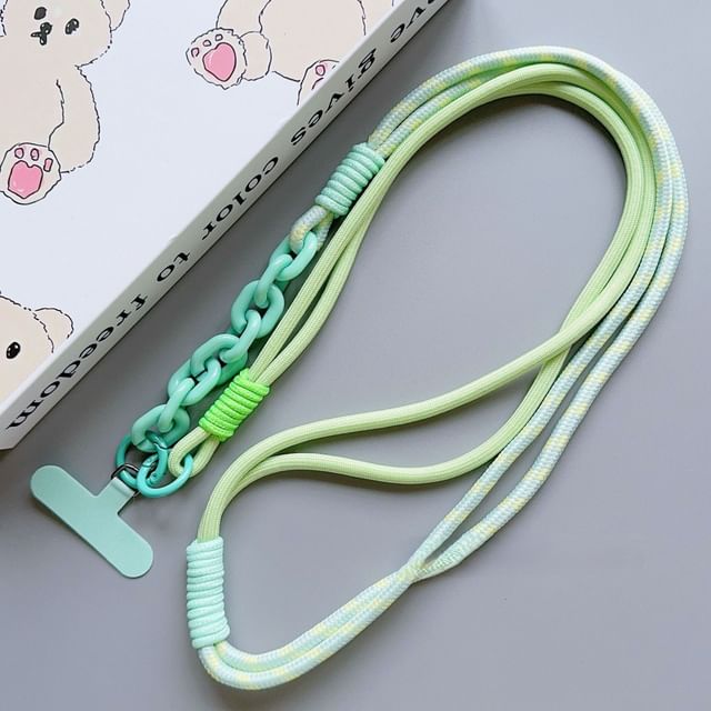 Phone Lanyard with Pad Two-Tone