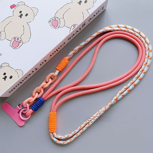 Phone Lanyard with Pad Two-Tone