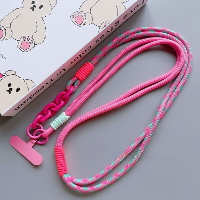 Phone Lanyard with Pad Two-Tone