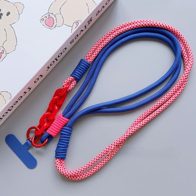 Phone Lanyard with Pad Two-Tone