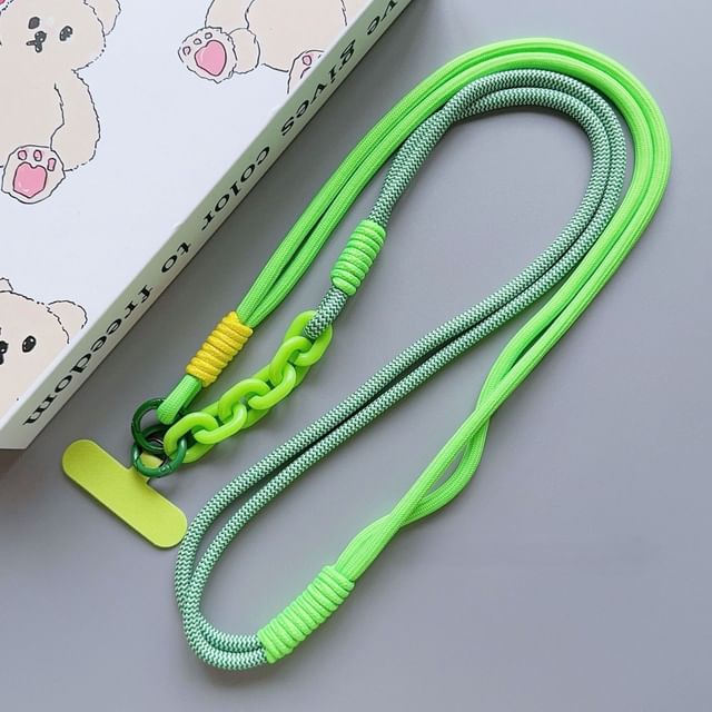 Phone Lanyard with Pad Two-Tone