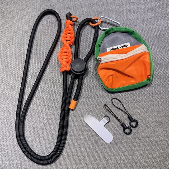 Adjustable Phone Braided Pad with Lanyard