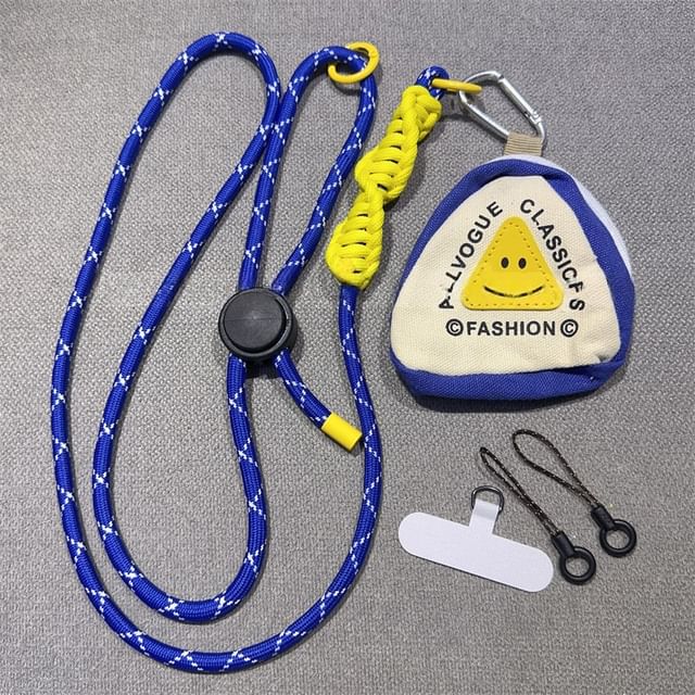 Adjustable Phone Braided Pad with Lanyard