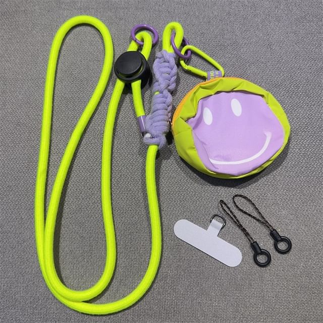 Adjustable Phone Braided Pad with Lanyard