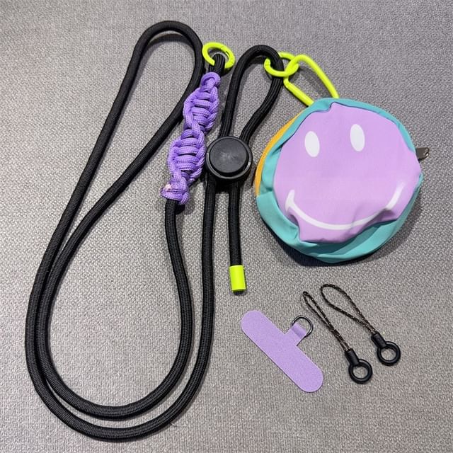 Adjustable Phone Braided Pad with Lanyard