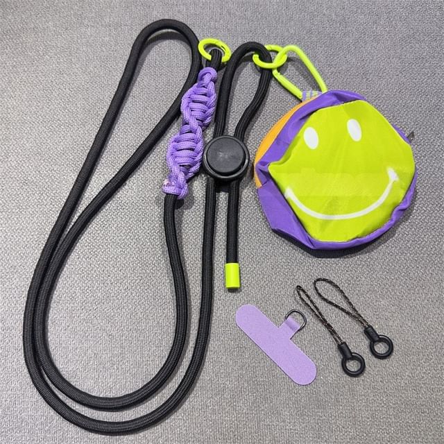 Adjustable Phone Braided Pad with Lanyard