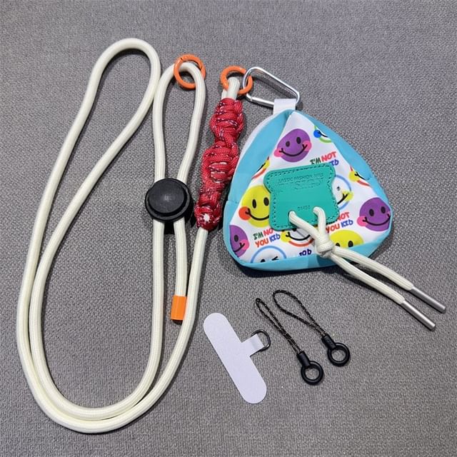 Adjustable Phone Braided Pad with Lanyard