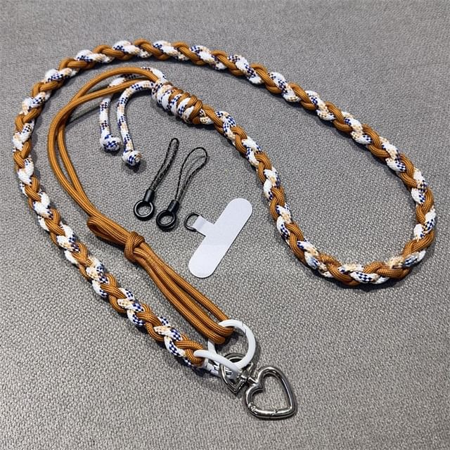 Braided with Lanyard Strap Phone Pad