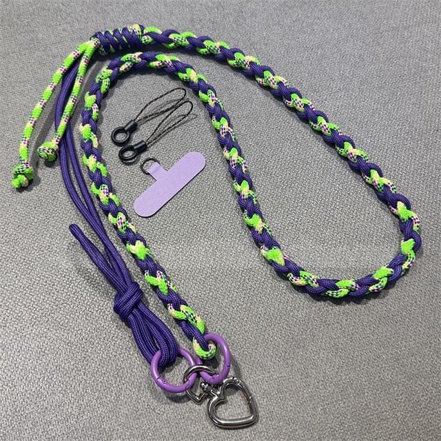 Braided with Lanyard Strap Phone Pad