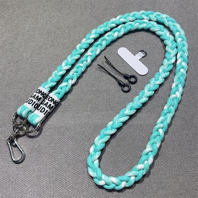 with Braided Strap Lanyard Pad and Phone