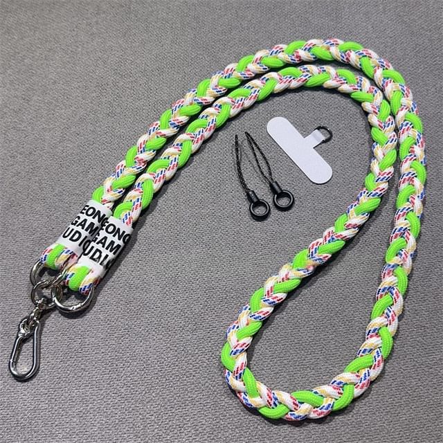 with Braided Strap Lanyard Pad and Phone