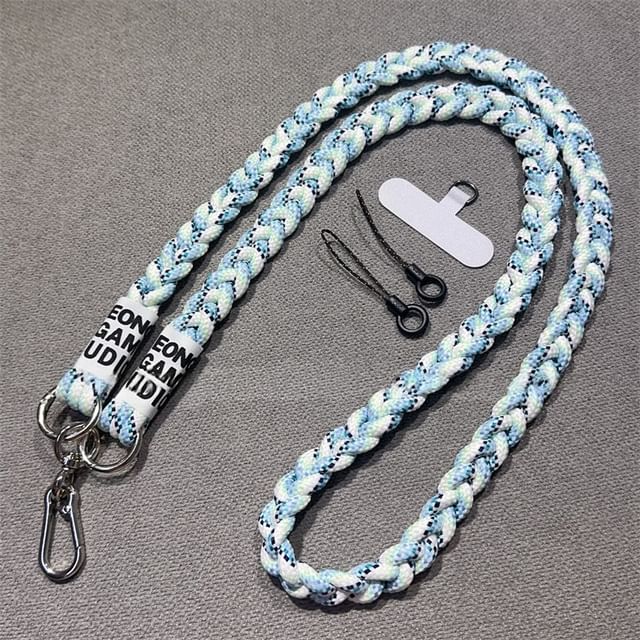 with Braided Strap Lanyard Pad and Phone