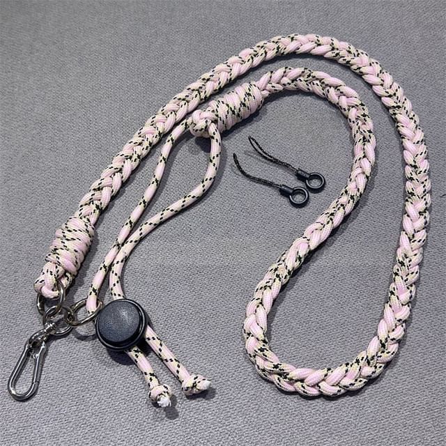 Braided Strap Phone Pad with Lanyard and