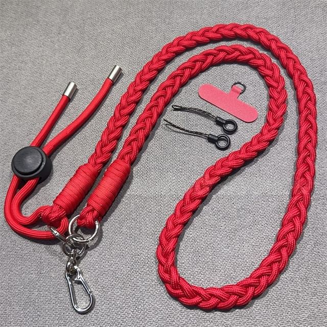 Braided Strap Phone Pad with Lanyard and
