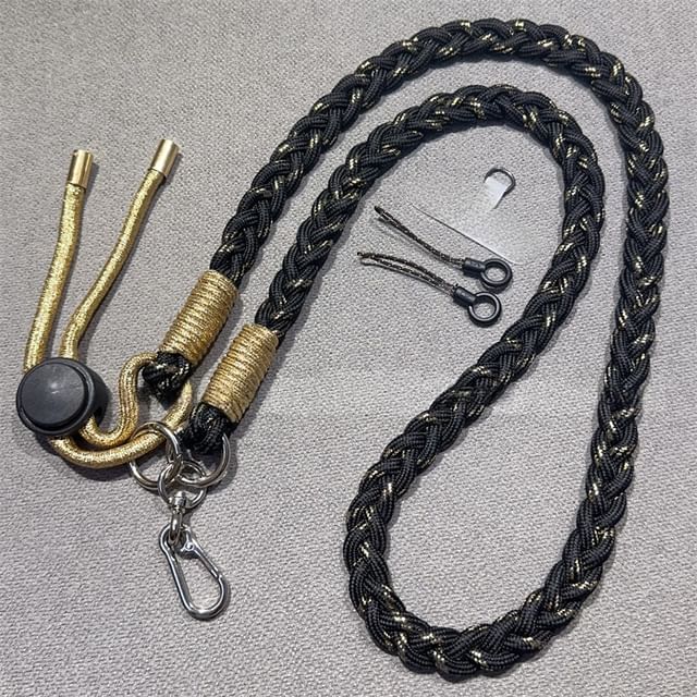 Braided Strap Phone Pad with Lanyard and