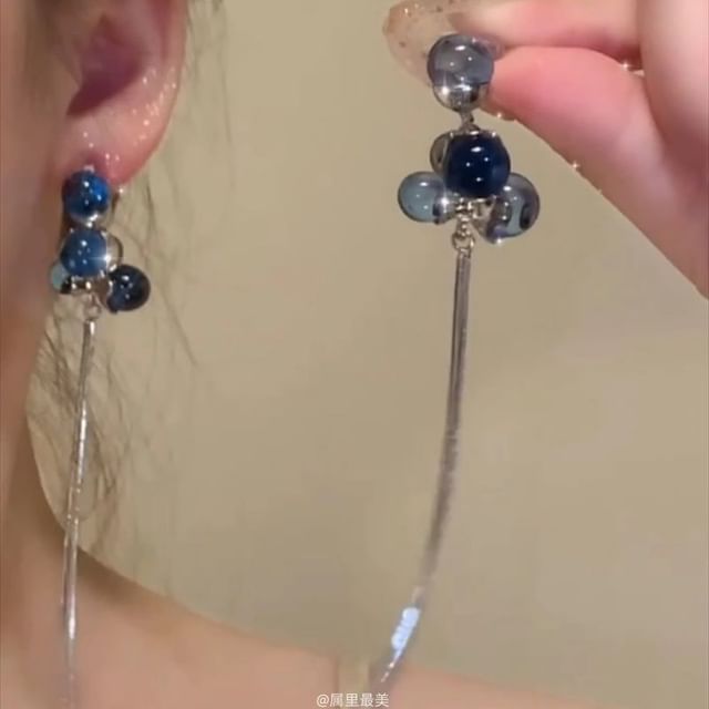 Drop Earring Fringe Beaded